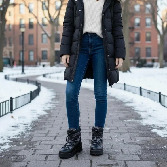 Prada Nylon Camo Boots | Luxury Streetwear Winter Shoes - Picture 2 of 15